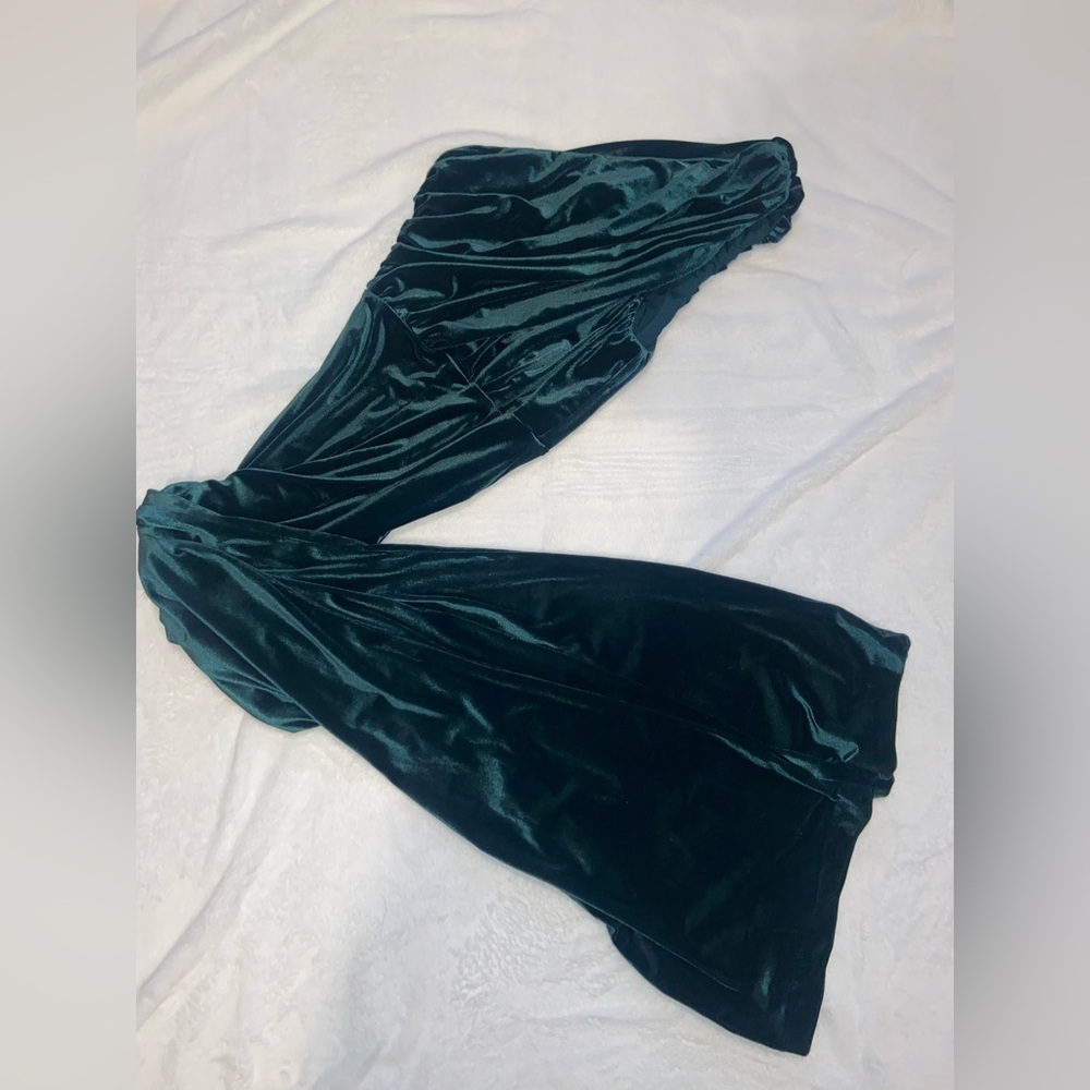 Express velvet jumpsuit.